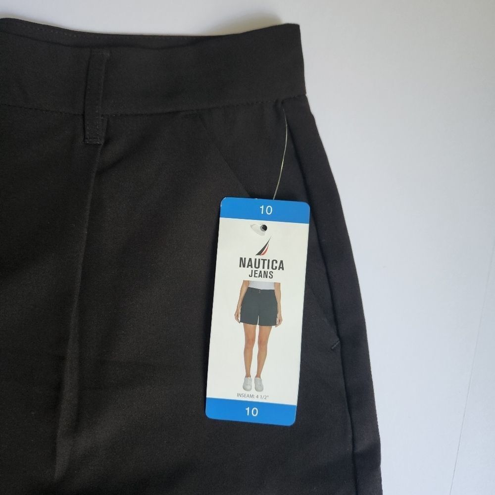 NAUTICA Women Black Shorts Dressy Casual With Pockets & Pleats Size 10 and 12 - Picture 12 of 15